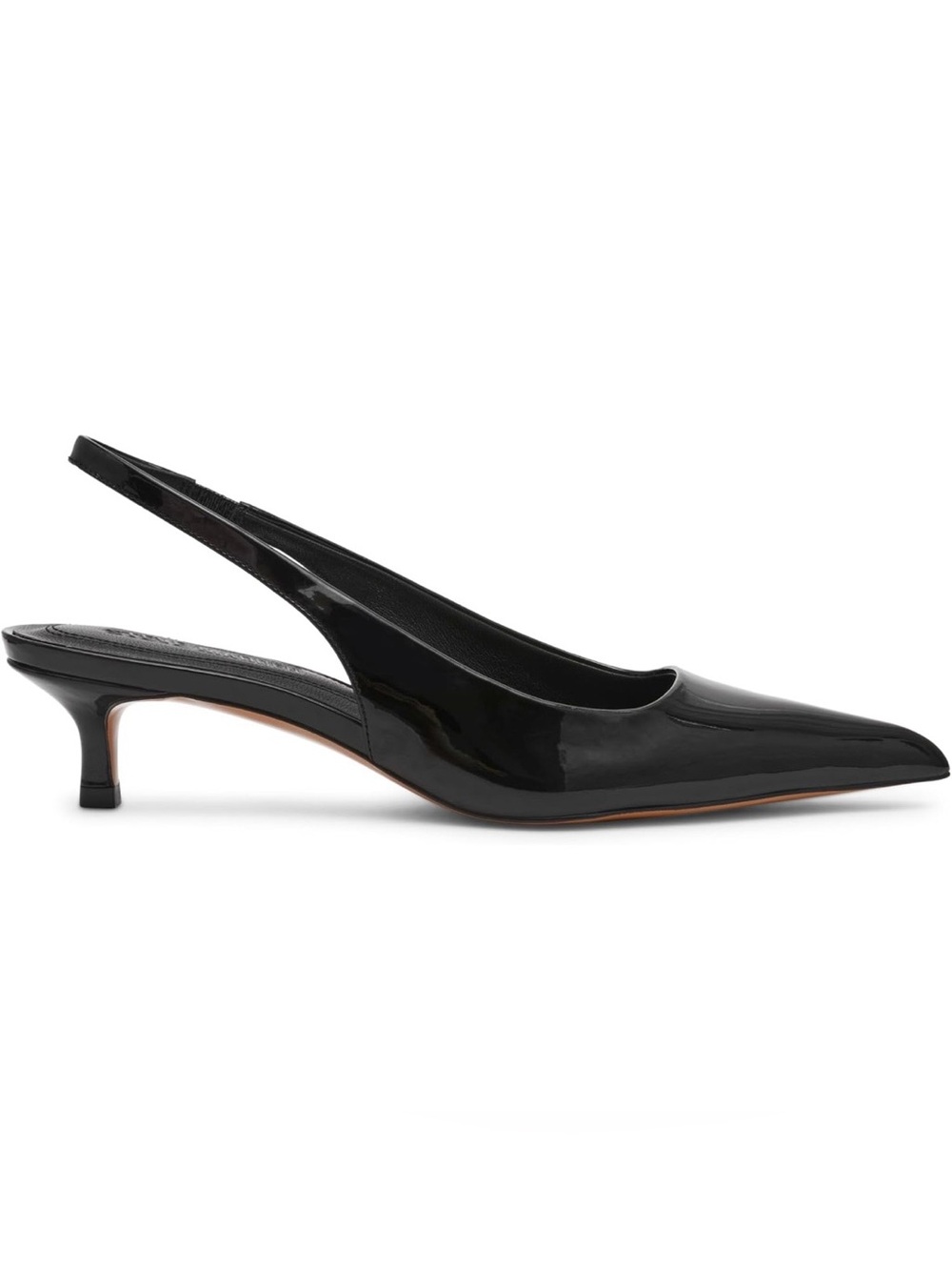 STEVE MADDEN Kittie Black Patent Kitten Heels